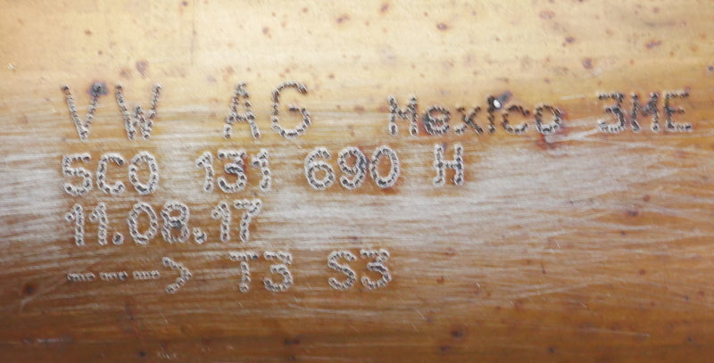 Exhaust Down Flex Pipe 16-18 VW Jetta 1.4T MK6 - Genuine - 5C0 131 701 AD / 5C0 131 690 H