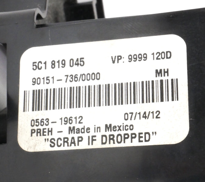 HVAC Climate Controls 11-18 VW Jetta Sedan MK6 Heater AC - Genuine - 5C1 819 045