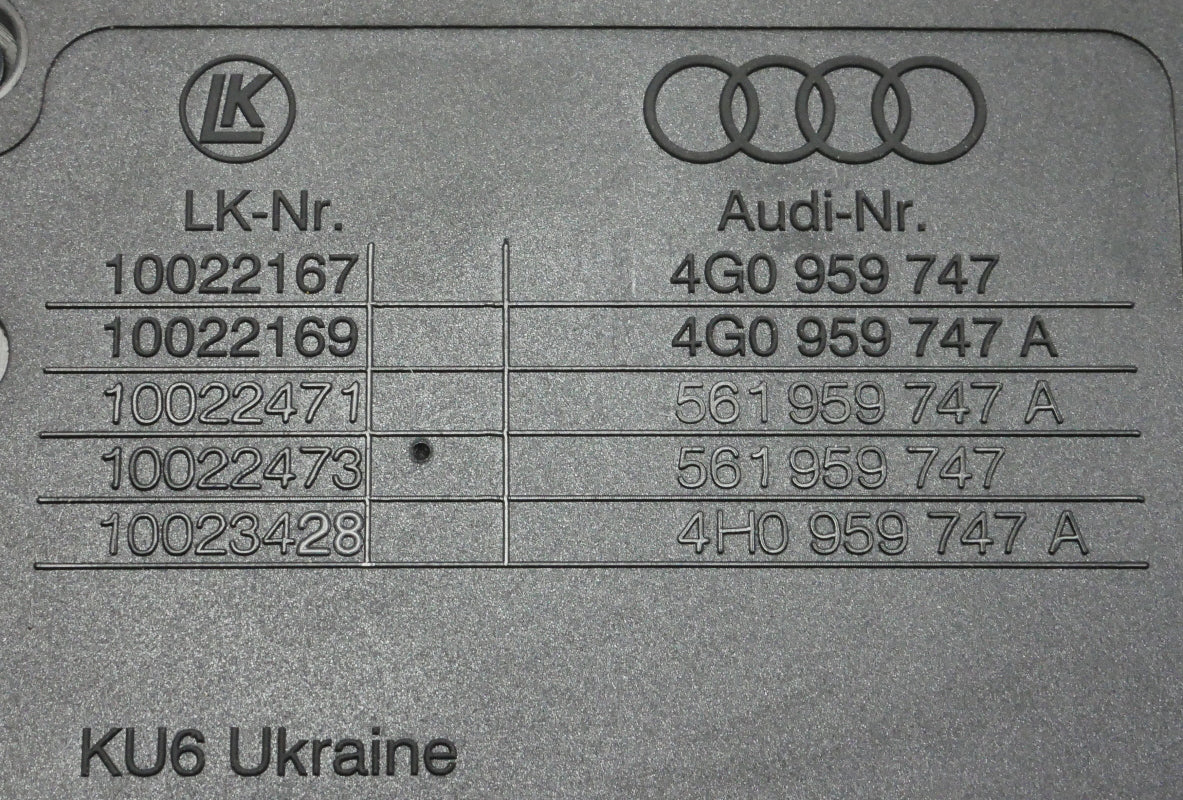 LH Front Power Seat Switch Control 11-18 VW Jetta Sedan MK6 - 561 959 747