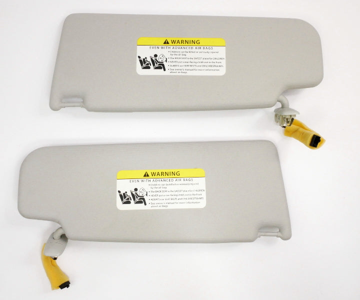 Sun Visor Set 11-18 VW Jetta MK6 Sedan Pearl Grey Genuine  5C6 857 552 / 551 A