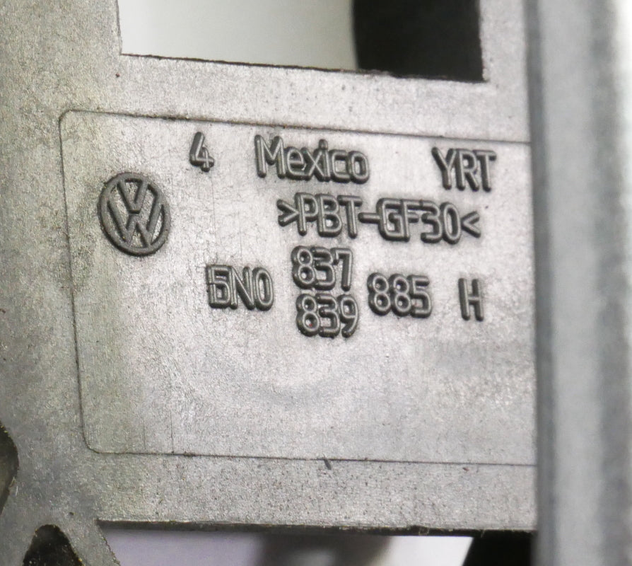 Exterior Door Handle & Bracket 11-18 VW Jetta Sedan MK6 LD7X ~ 5N0 837 839 885 H