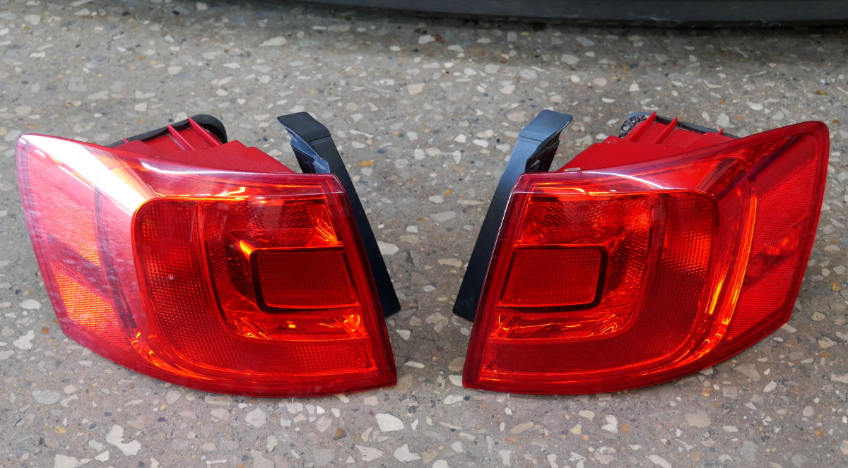Trunk Lid Rear Bumper Tail Lights 11-14 VW Jetta Sedan MK6 - LD7X Grey - Genuine