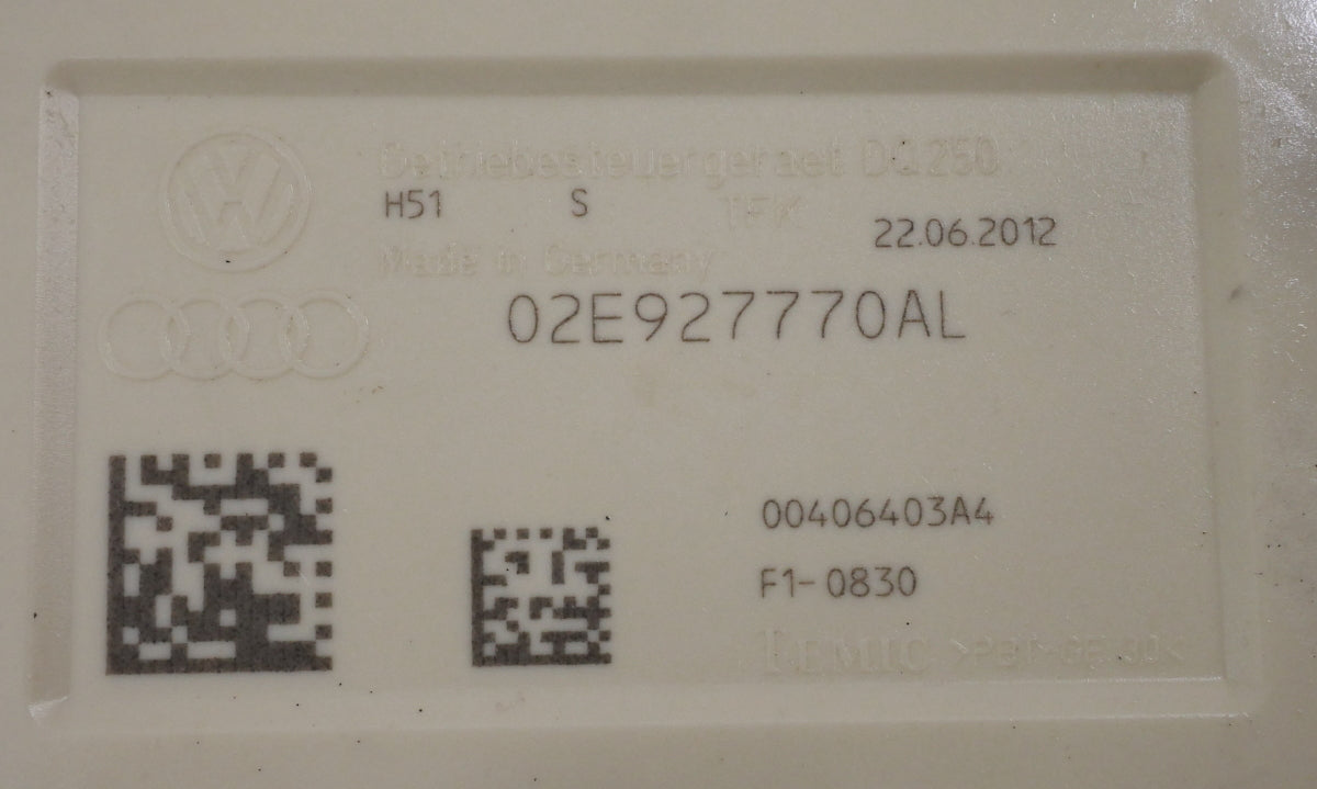 DSG Mechatronic Valve Body 12-16 VW Jetta Golf MK6 TDI NJK - 02E 927 770 AL