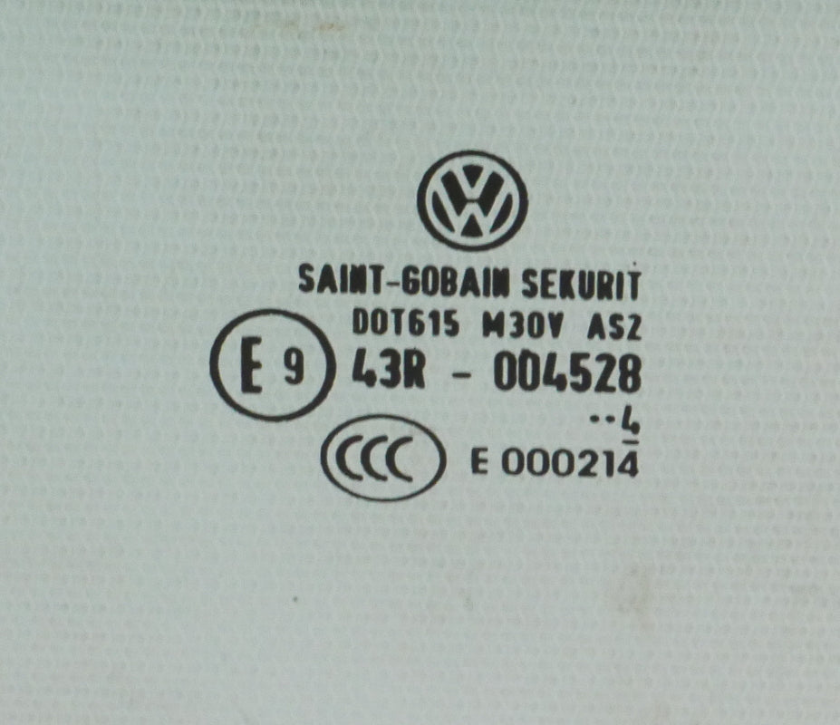 LH Rear Exterior Window Glass 15-21 VW Golf GTI 4 Door MK7 - Genuine