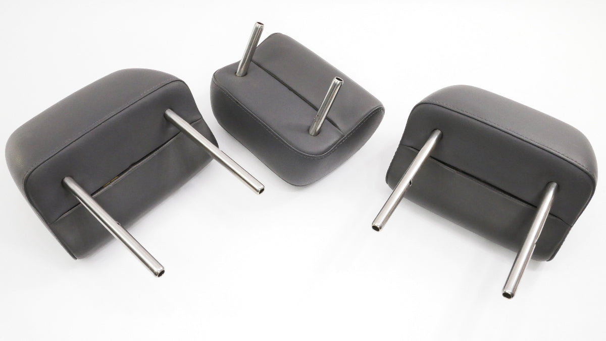 Rear Headrest Head Rest Set 05-10 VW Jetta MK5 Anthracite Leather - Genuine