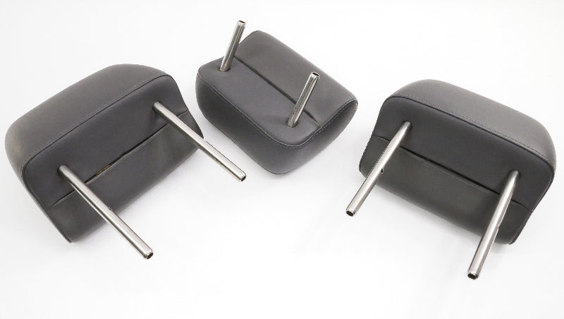 Rear Headrest Head Rest Set 05-10 VW Jetta MK5 Anthracite Leather - Genuine