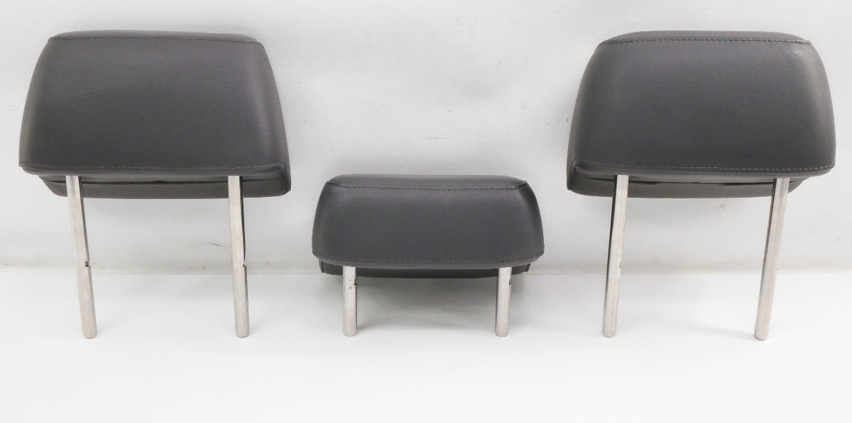 Rear Headrest Head Rest Set 05-10 VW Jetta MK5 Anthracite Leather - Genuine