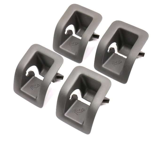 Rear Seat Lower Child Cap Trim Set 05-10 VW Jetta Rabbit MK5 - 1K0 887 233 C