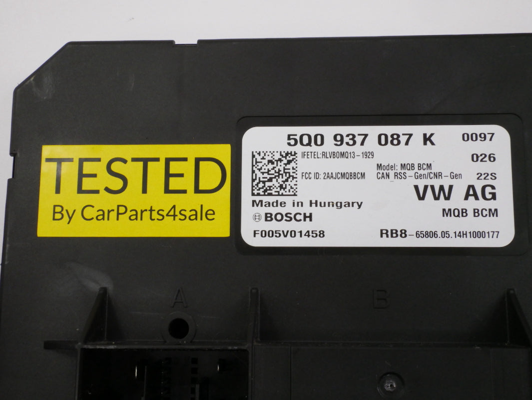 BCM Body Control Module Computer 2015 VW Golf GTI MK7 - Genuine - 5Q0 937 087 K
