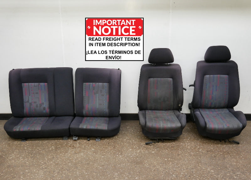 Front & Rear Party Sport Seat Set 93-99 VW Jetta Golf GTI MK3 - Genuine -