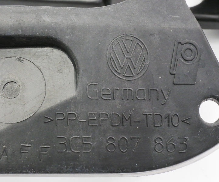 Rear Bumper Mount Guide Bracket Set 06-10 VW Passat B6 Sedan Genuine 3C5 807 863