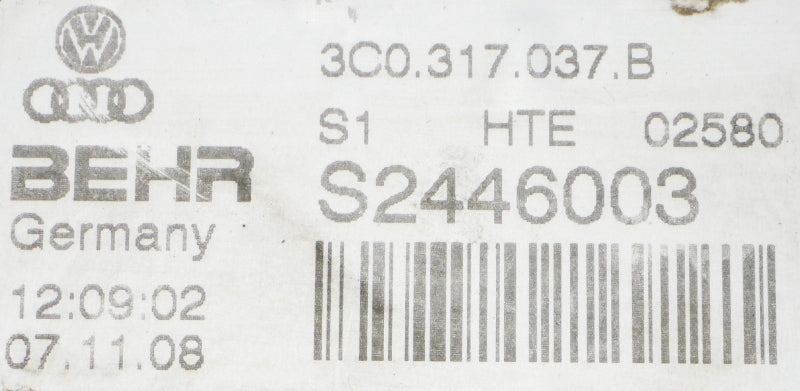Transmission Oil ATF Cooler 08-10 Passat B6 2.0T - Genuine - 3C0 317 037 B