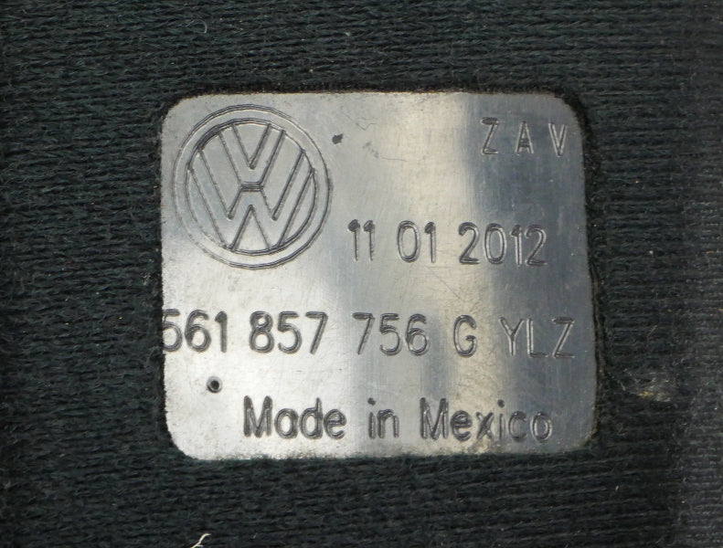 RH Front Seat Belt Buckle Receiver 12-15 VW Passat B7 - Genuine - 561 857 756 G
