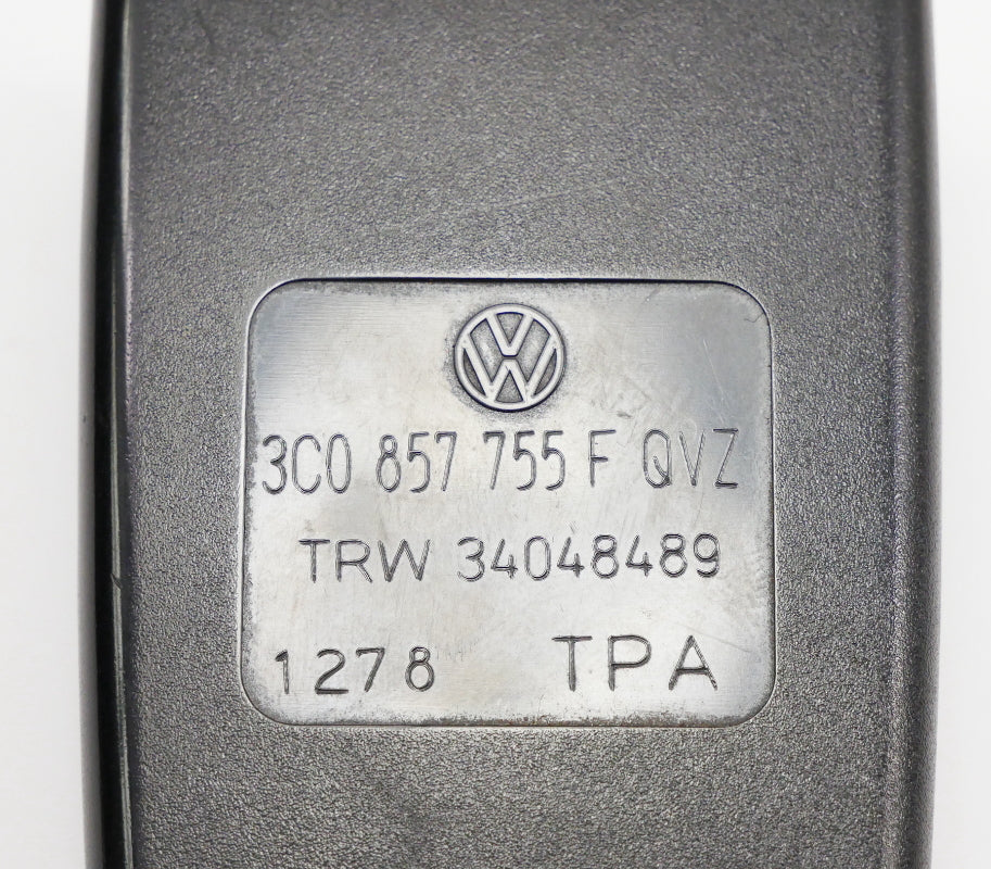 Driver Front Seat Belt Receiver Buckle 08-10 VW Passat B6 Genuine 3C0 857 755 F