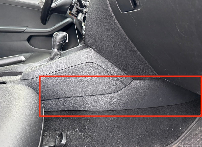 Lower Dash Console Side Trims 11-18 VW Jetta Sedan MK6 - Genuine - 5C7 863 045