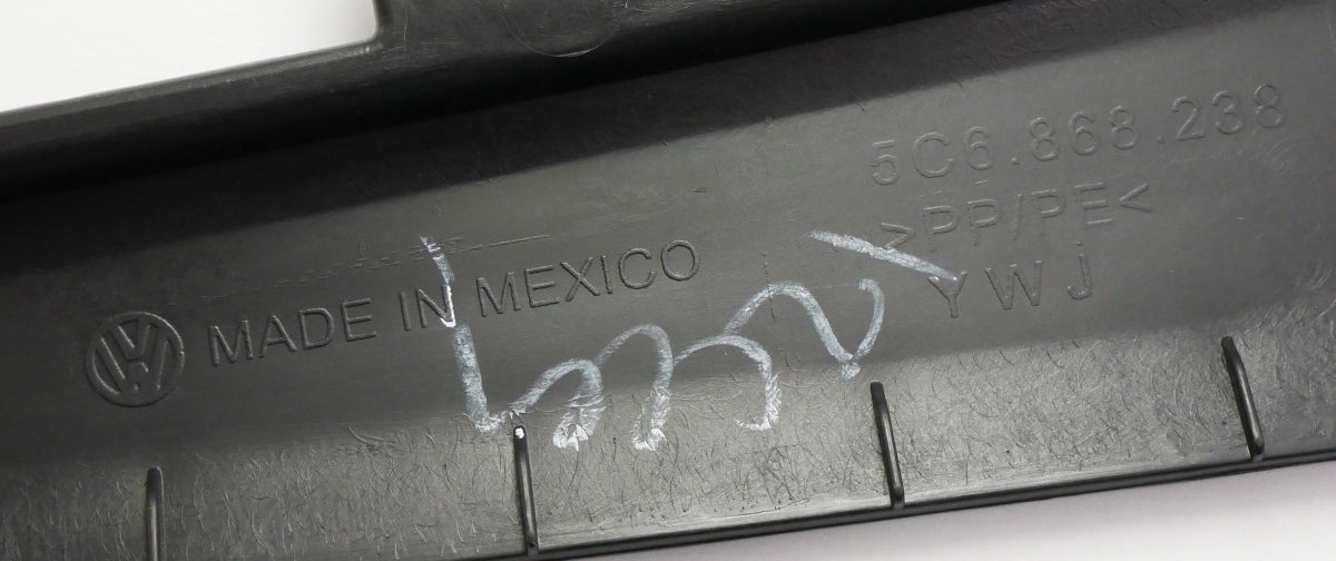 RH Lower A Pillar Interior Trim 11-18 VW Jetta Sedan MK6 - Genuine - 5C6 868 238