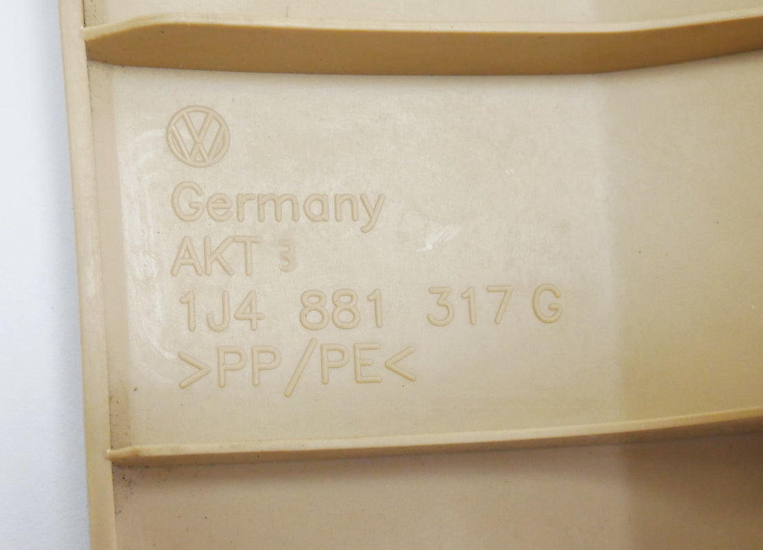 LH Front Outer Seat Side Trim VW Jetta Golf MK4 Passat Pure Beige  1J4 881 317 G