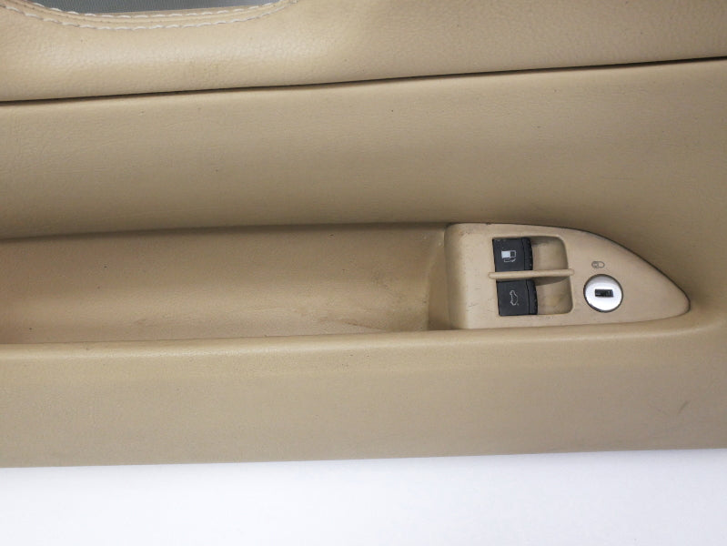 Driver Front Leather Door Panel Card 01-05 VW Passat B5 Pure Beige - Genuine