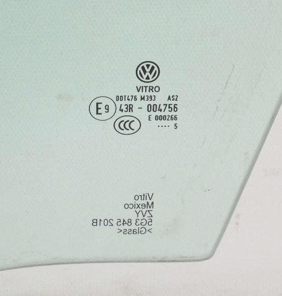 LH Front Exterior Side Window Glass 15-17 VW Golf & GTI MK7 - 2 Door - Genuine