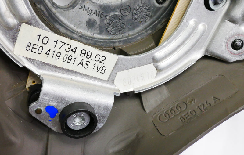 Leather Sports Steering Wheel 3 Spoke 02-05 Audi A4 B6 - 8E0 419 091 AS 1VB