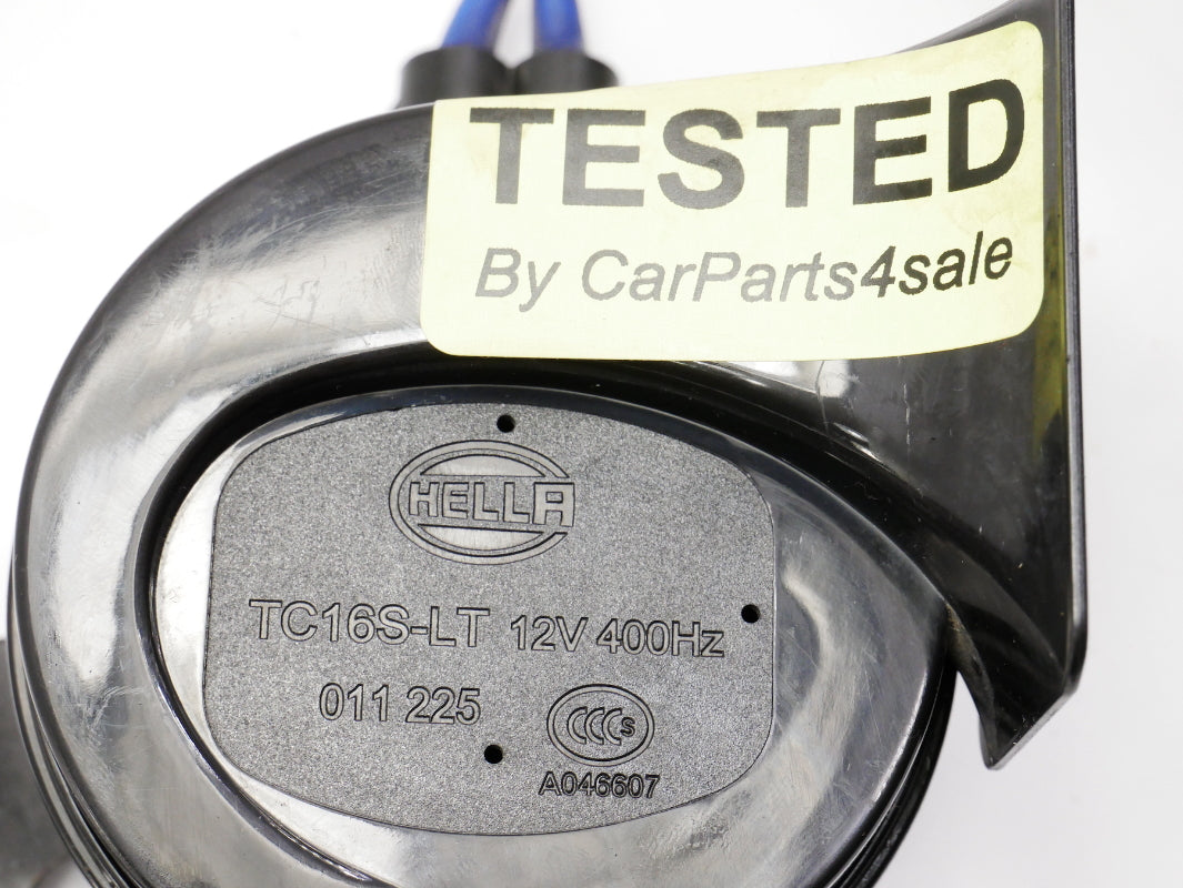 Hella High & Low Tone Horn Set 99-05 VW Jetta Golf GTI MK4 W/ Brackets & Wiring