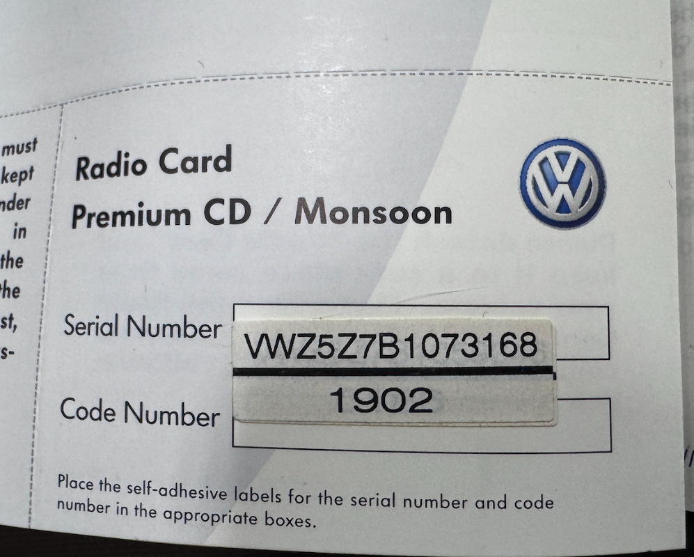 Stock Head Unit Radio Premium 6 VW Jetta Golf GTI Mk4 Passat B5.5 1JM 035 157 DX