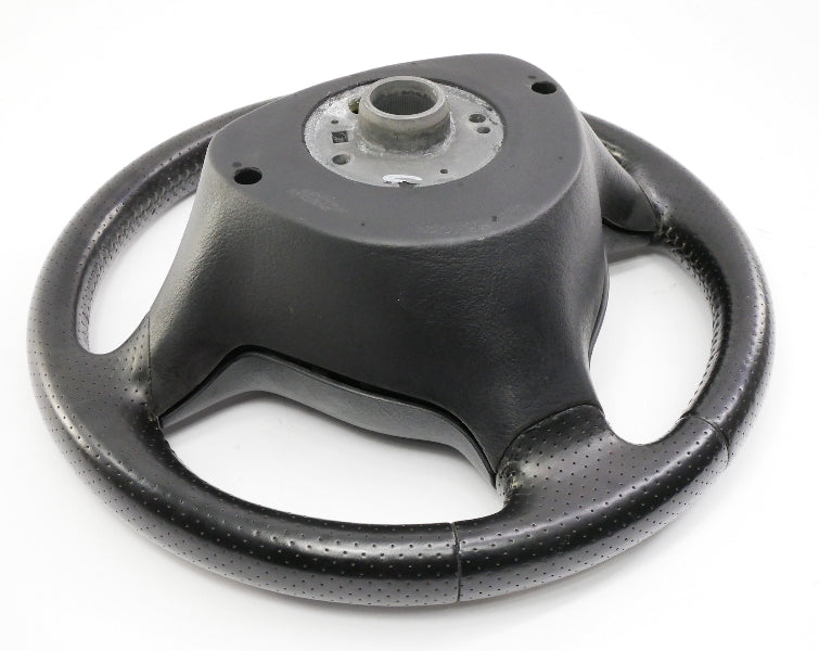 3 Spoke Sport Steering Wheel & Airbag VW Jetta GTI MK4 - Black Perforated Leather - Genuine