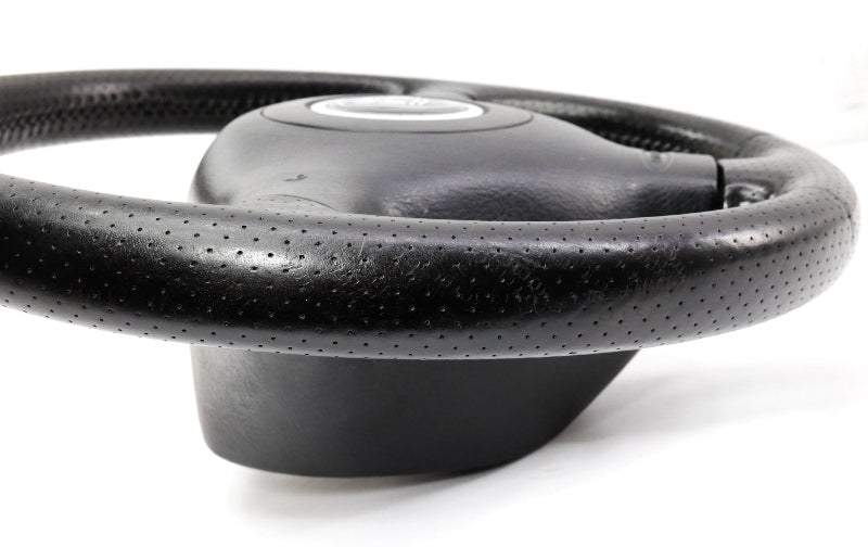 3 Spoke Sport Steering Wheel & Airbag VW Jetta GTI MK4 - Black Perforated Leather - Genuine