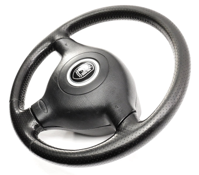 3 Spoke Sport Steering Wheel & Airbag VW Jetta GTI MK4 - Black Perforated Leather - Genuine