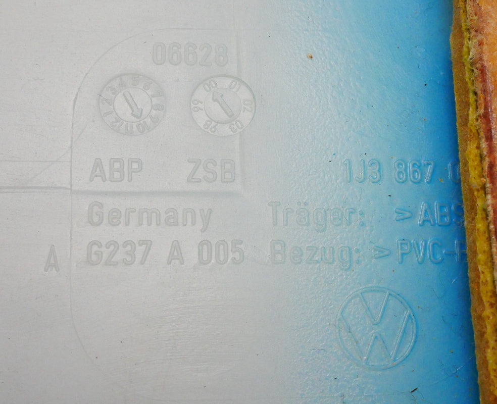 LH Rear Leather Rear Side Interior Door Panel Trim 99-05 VW Golf GTI MK4 Genuine