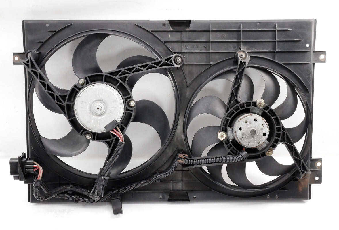 Engine Electric Cooling Fans & Shroud 99-05 VW Jetta Golf GTI MK4 TT - Genuine