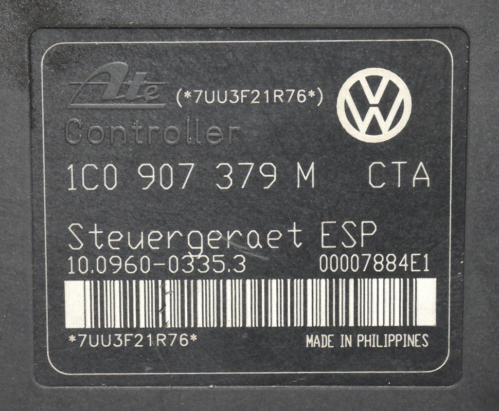 ABS Module 01-05 VW Jetta Golf MK4 Beetle Anti Lock Brake - 1C0 907 379 M