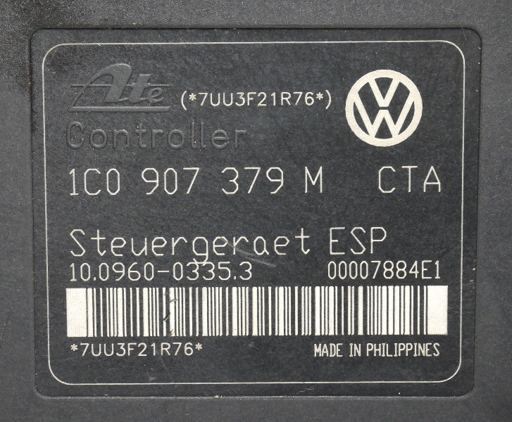ABS Module 01-05 VW Jetta Golf MK4 Beetle Anti Lock Brake - 1C0 907 379 M
