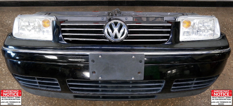 Front Clip Bumper Radiator Core Support Headlights 99-05 VW Jetta MK4 - Genuine