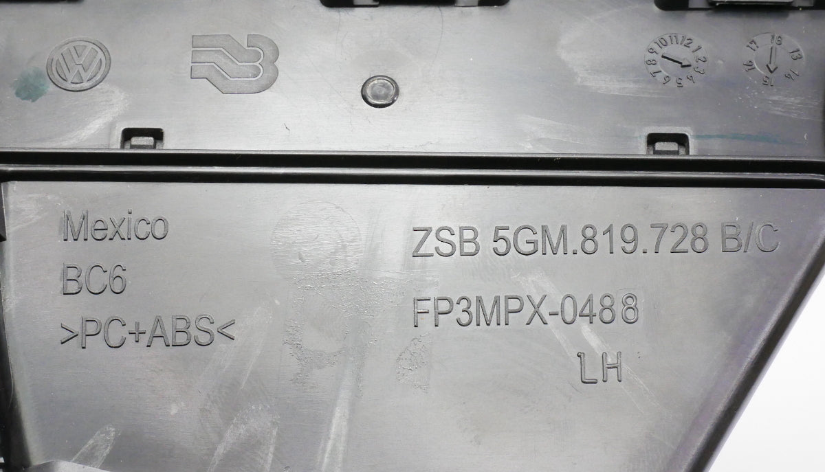 5.8" Center Dash Screen Trim Vents 15-17 VW Golf & Sportwagen MK7 ~ 5GM 819 728