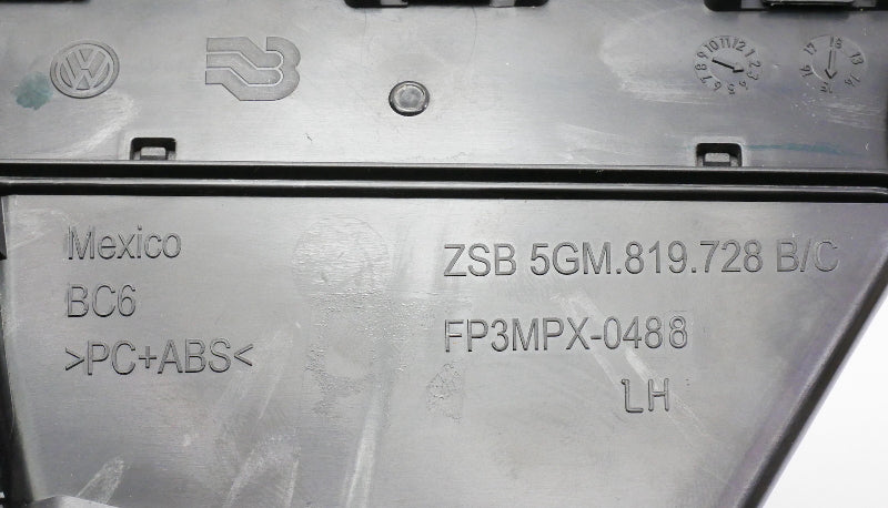 5.8" Center Dash Screen Trim Vents 15-17 VW Golf & Sportwagen MK7 - 5GM 819 728