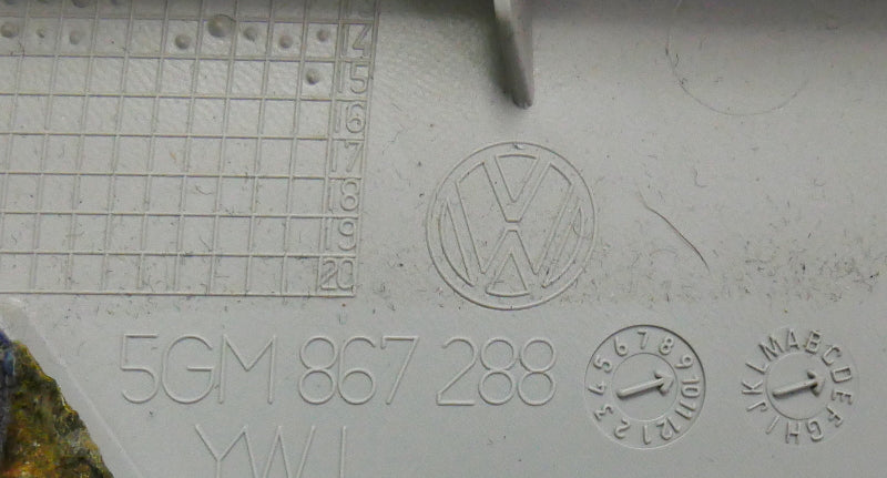 Rear Interior Hatch C Pillar Trims 15-17 VW Golf 2DR MK7 - 5GM 867 287 / 288