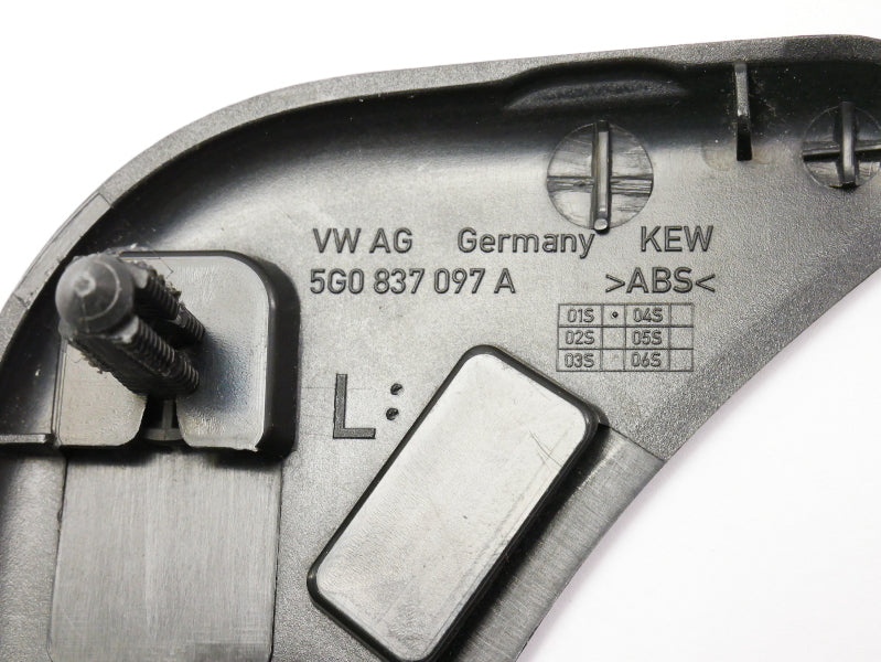 LH Front Mirror Bolt Cover Cap 15-19 VW Golf GTI Alltrack MK7 - 5G0 837 097 A