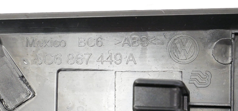 LH Rear Door Panel Trim 11-18 VW Jetta MK6 Sedan - 5C6 867 449 A