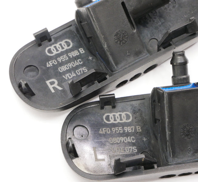 Windshield Washer Nozzles Sprayer 05-11 Audi A6 S6 C6 - Genuine - 4F0 955 988 B