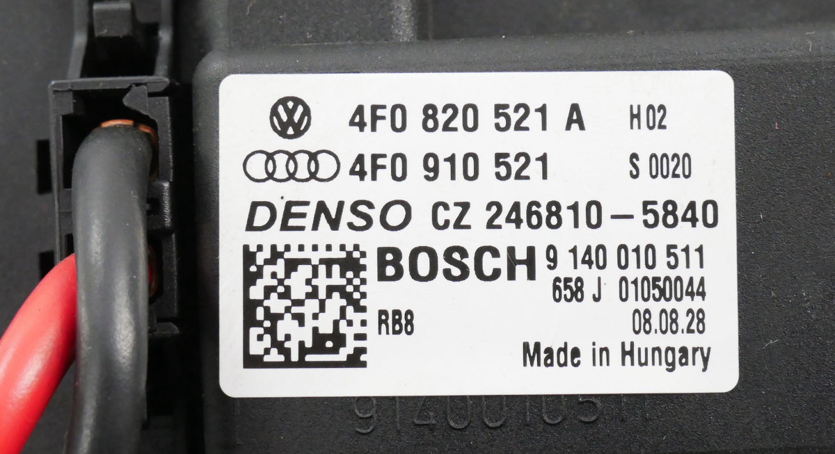 Dash HVAC Blower Motor Fan & Resistor 05-11 Audi A6 S6 C6 - Genuine 4F0 910 521
