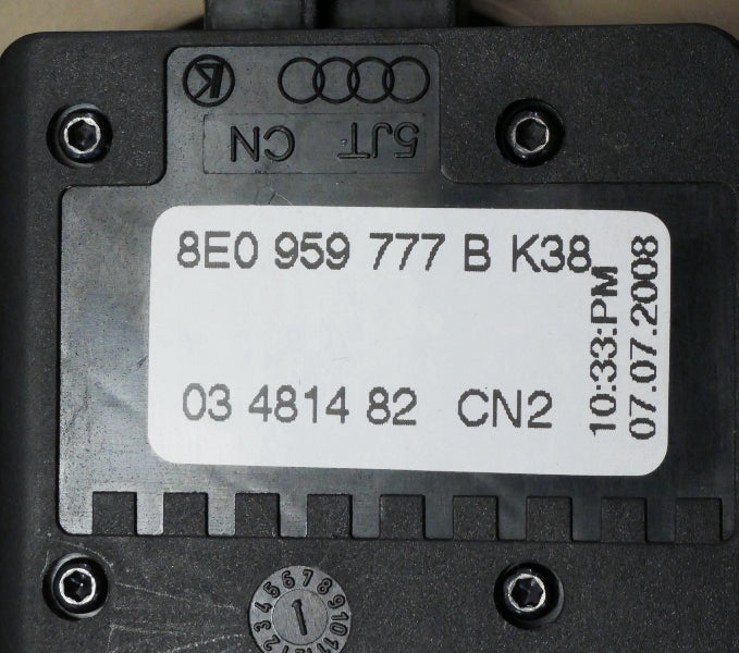 RH Front Power Seat Switch Control 05-11 Audi A6 C6 - Genuine - 8E0 959 748 A