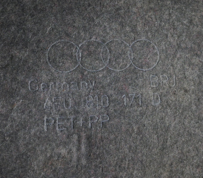 Rear Fender Liner Splash Guards 05-11 Audi A6 C6 - Genuine 4F0 810 172 D / 171 D