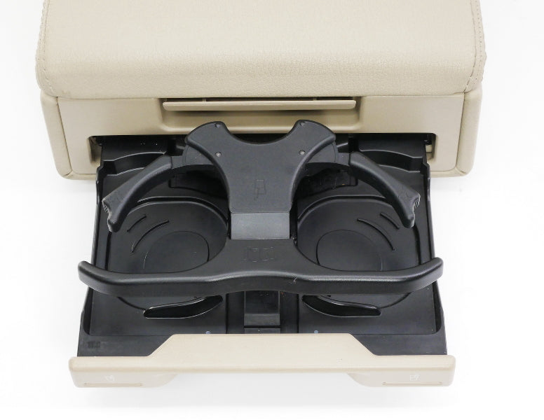 Rear Back Seat Armrest Cupholder 05-11 Audi A6 C6 - Kard Beige