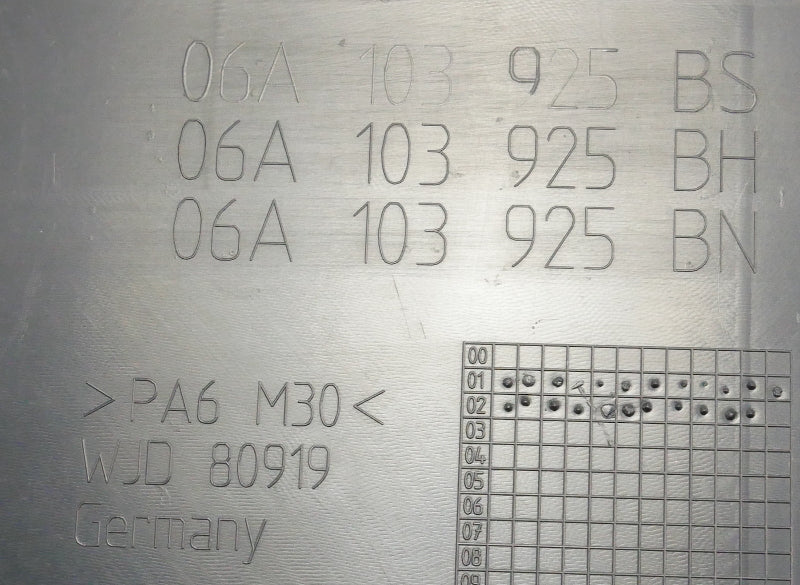 Engine Cover 2.0 AZJ 03-05 VW Beetle Convertible - Genuine - 06A 103 925 BH