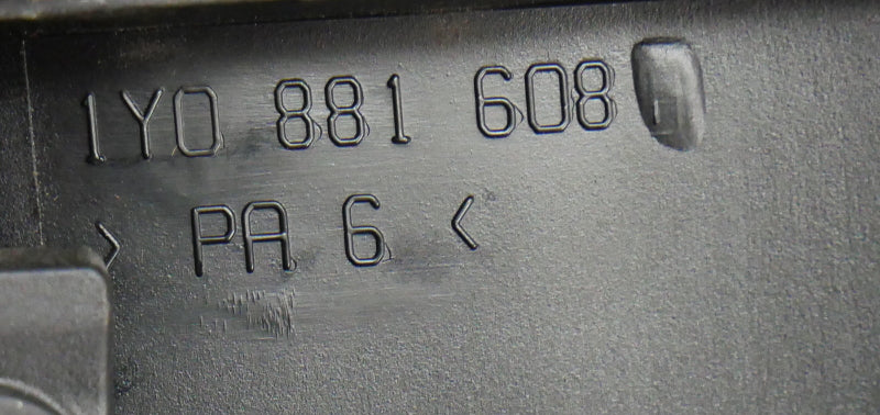 RH Seat Fold Forward Handle Lever Trim 2003 VW Beetle Convertible - 1Y0 881 608