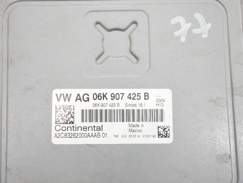 Lock Key Set Gauge Cluster ECU Gateway 2019 VW Golf MK7 1.8T - 06K 907 425 B