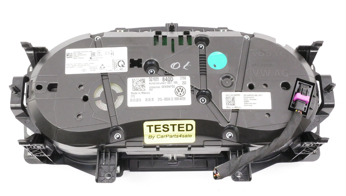 Lock Key Set Gauge Cluster ECU Gateway 2017 VW Golf MK7 1.8T - 06K 907 425 B