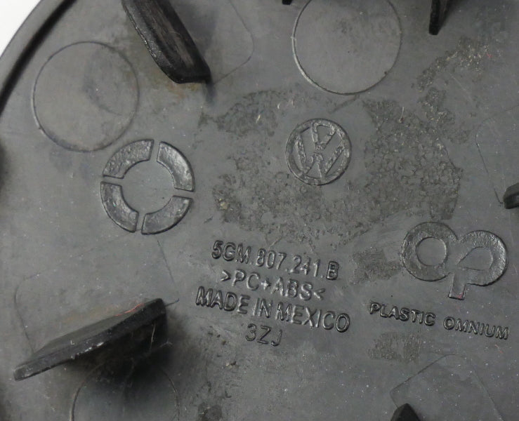 Front Tow Cap 18-21 VW Golf & Sportwagen MK7 LC9X Black - Genuine 5GM 807 241 B