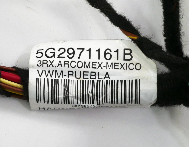 LH Front Door Wiring Harness 17-19 VW Golf GTI Sportwagen MK7 - 5G2 971 161 B